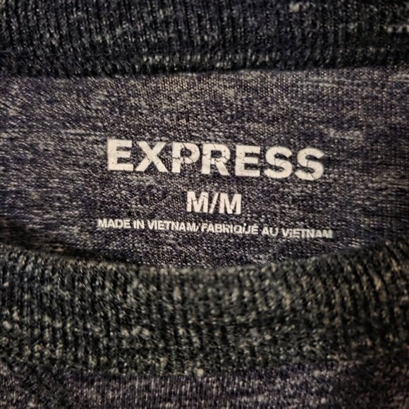 Express Men's Purple Long Sleeve Shirt Medium - Picture 3 of 6